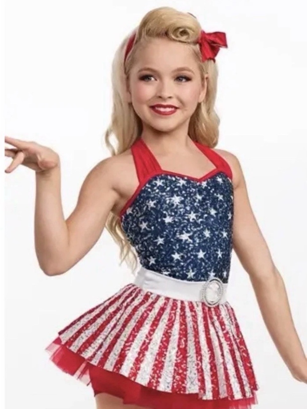 WEISSMAN Dance Costume  Tutu All American Girl 18842 Patriotic Size IC 7/8 New
